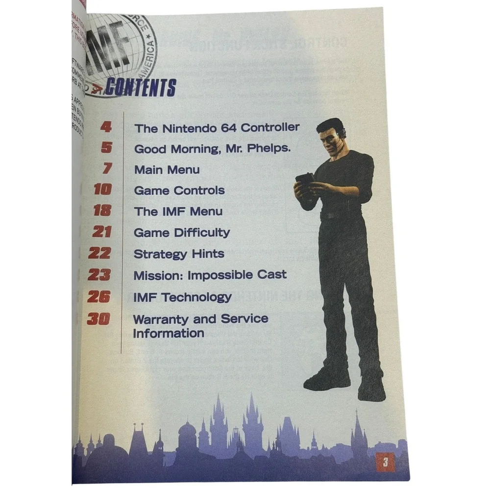 Mission Impossible Nintendo 64 N64 Instruction Booklet Manual NUS-NMIE-USA